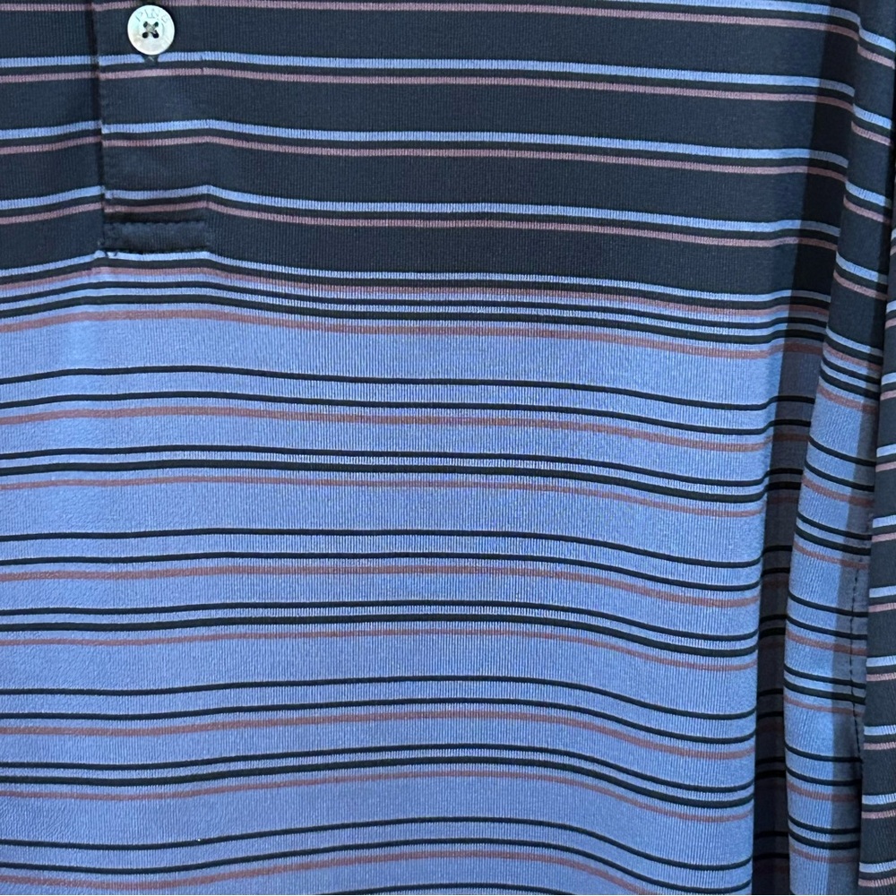 Ping Golf Performance Dynamics Blue Striped Polo … - image 2